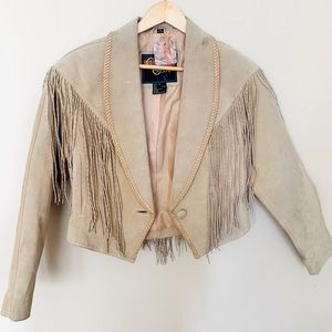 Vintage western fringe jacket